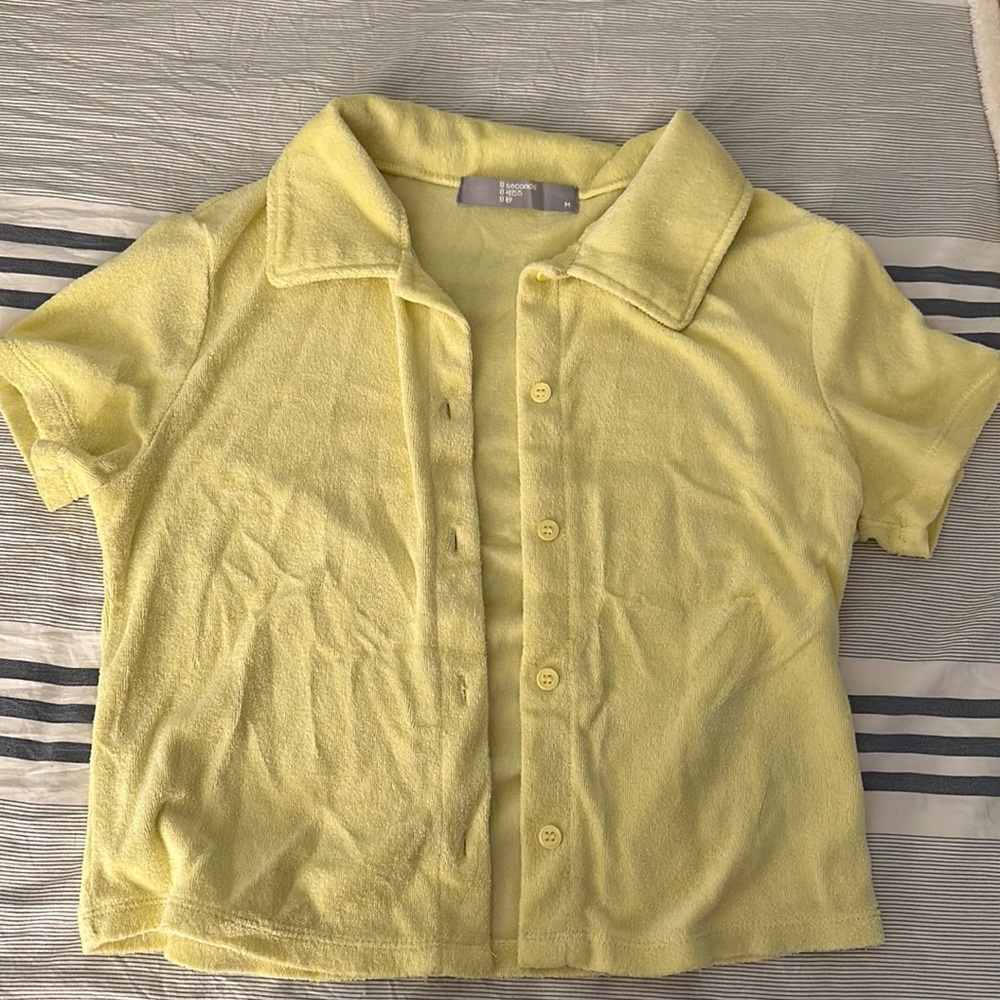 8 seconds terry cloth top